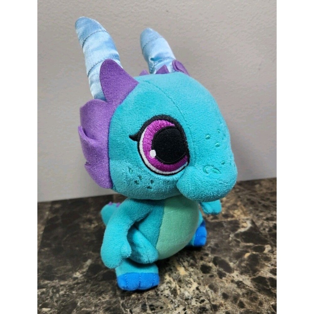 Fisher Price 2016 Shimmer Nazbo Zeta Pet Stuffed Dragon 9” Plush Animal